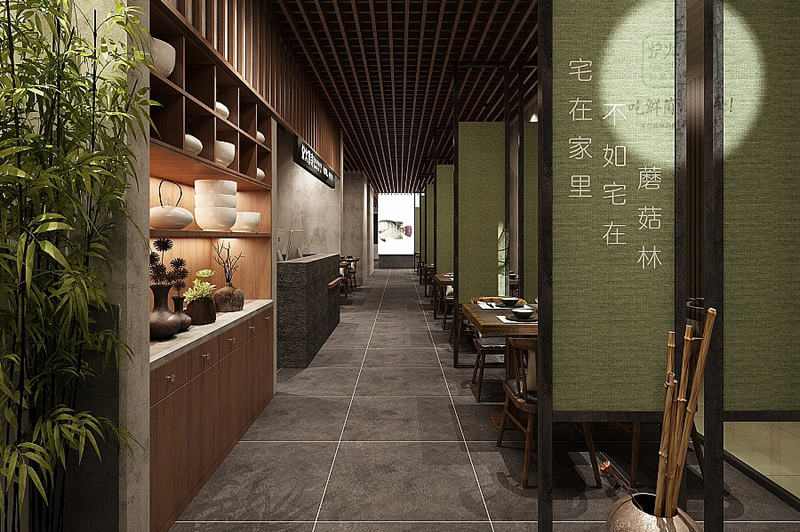 新中式火鍋店設(shè)計風(fēng)格