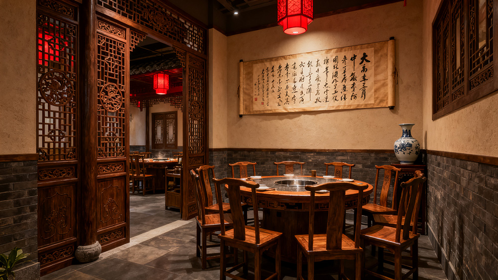 中式風(fēng)格火鍋店