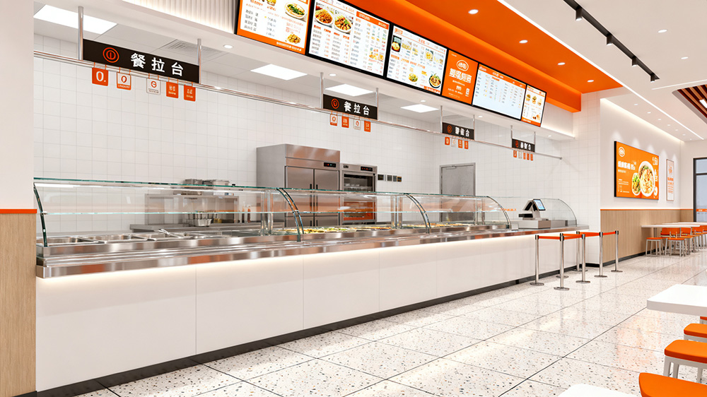 餐飲店出餐口無障礙設(shè)計(jì)裝修效果圖